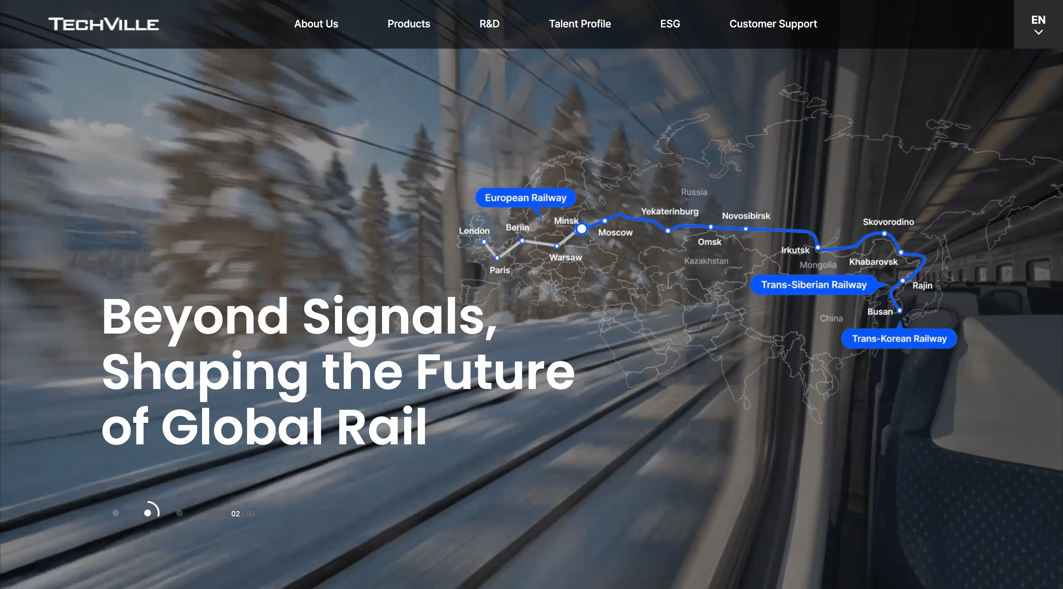 테크빌 홈페이지 메인 이미지